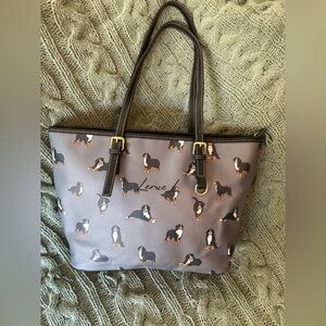 LERUE L Bernese Mountain Dog Handbag Tote Shoulderbag Bag